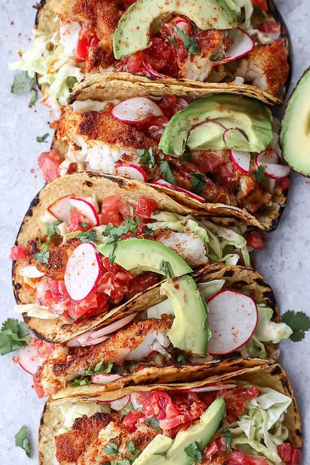 Cajun Fish Tacos with Blood Orange Slaw