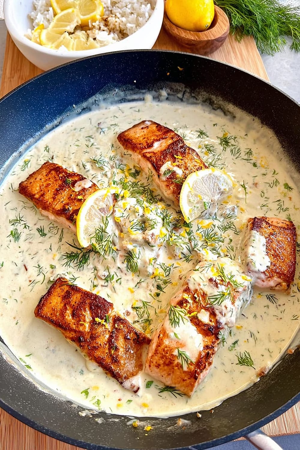 Creamy Lemon Dill Salmon