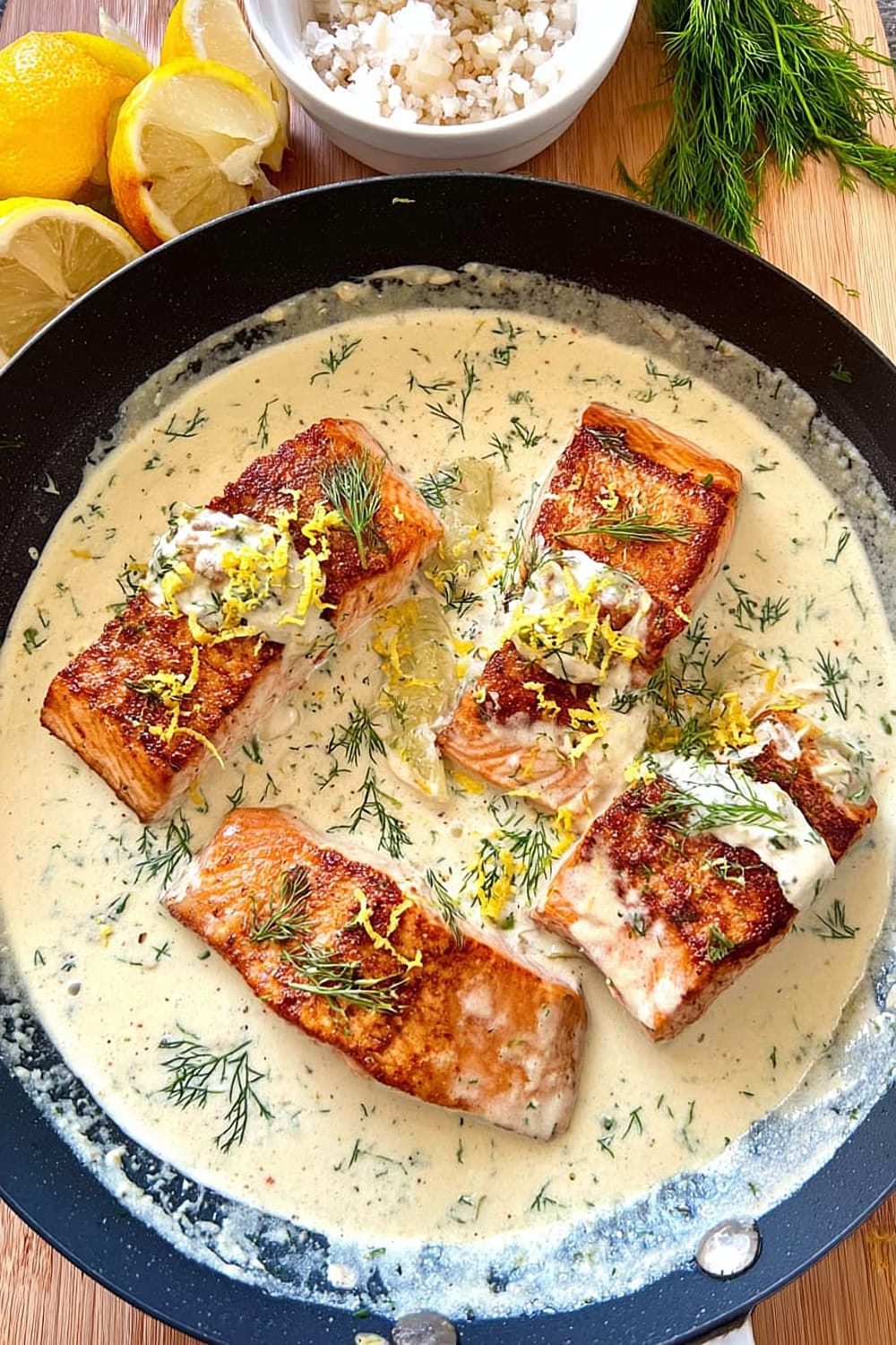 Creamy Lemon Dill Salmon