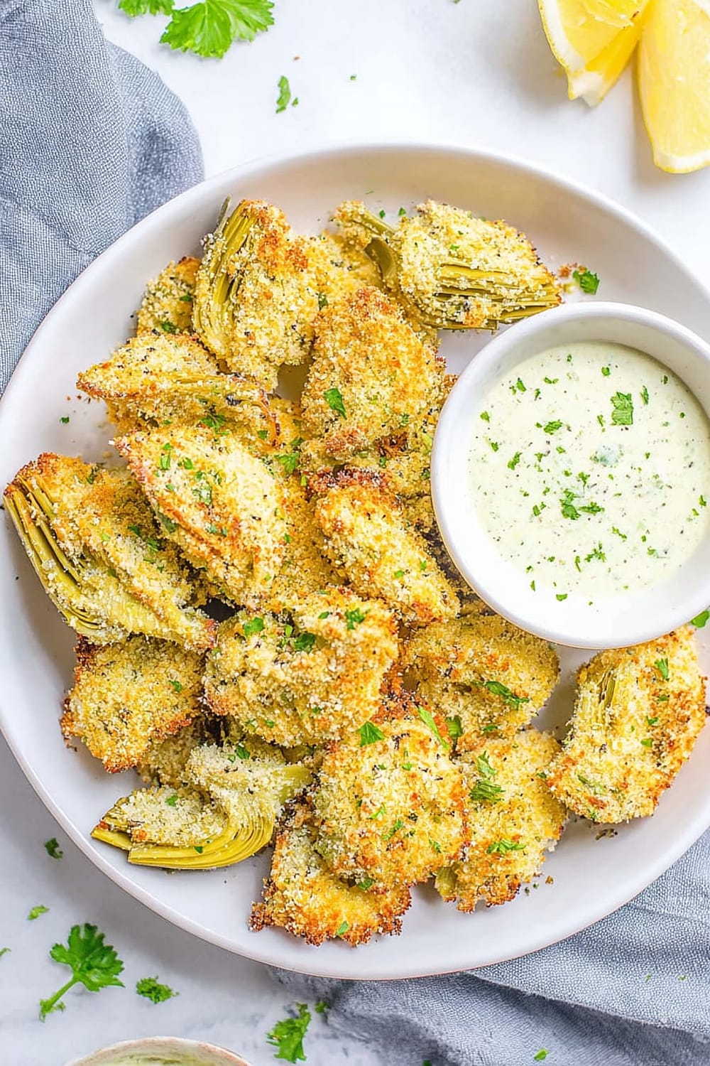 Baked Parmesan Artichoke Hearts