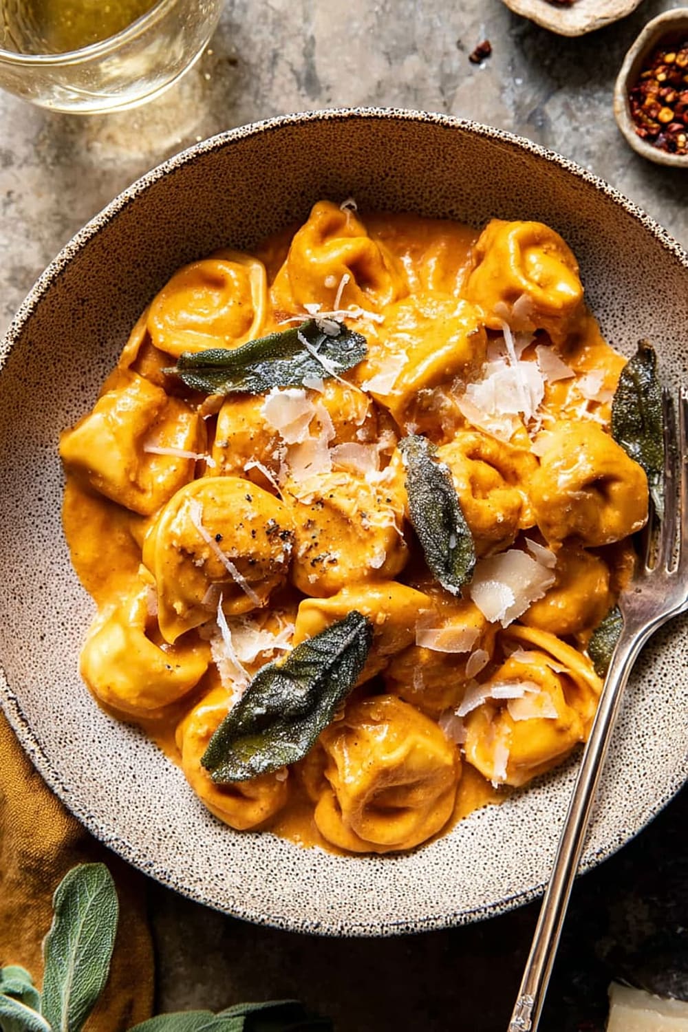 Brown Butter Pumpkin Alla Vodka Tortellini