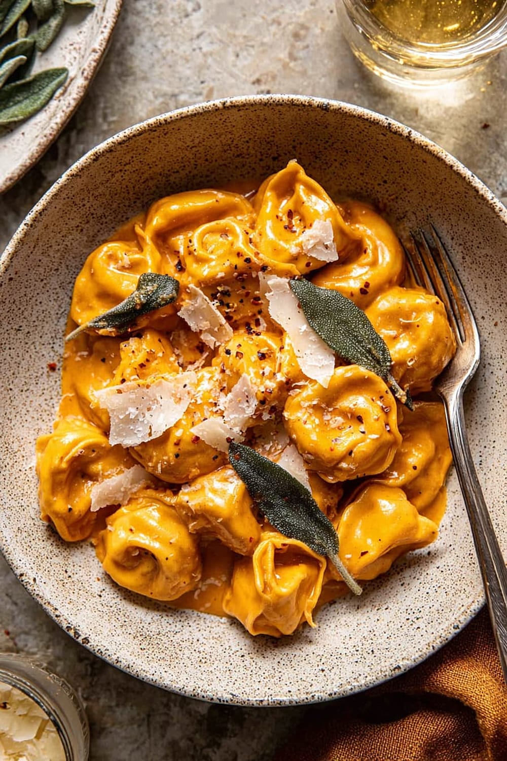 Brown Butter Pumpkin Alla Vodka Tortellini