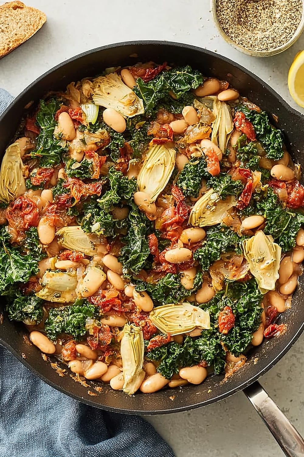Tuscan White Bean Skillet