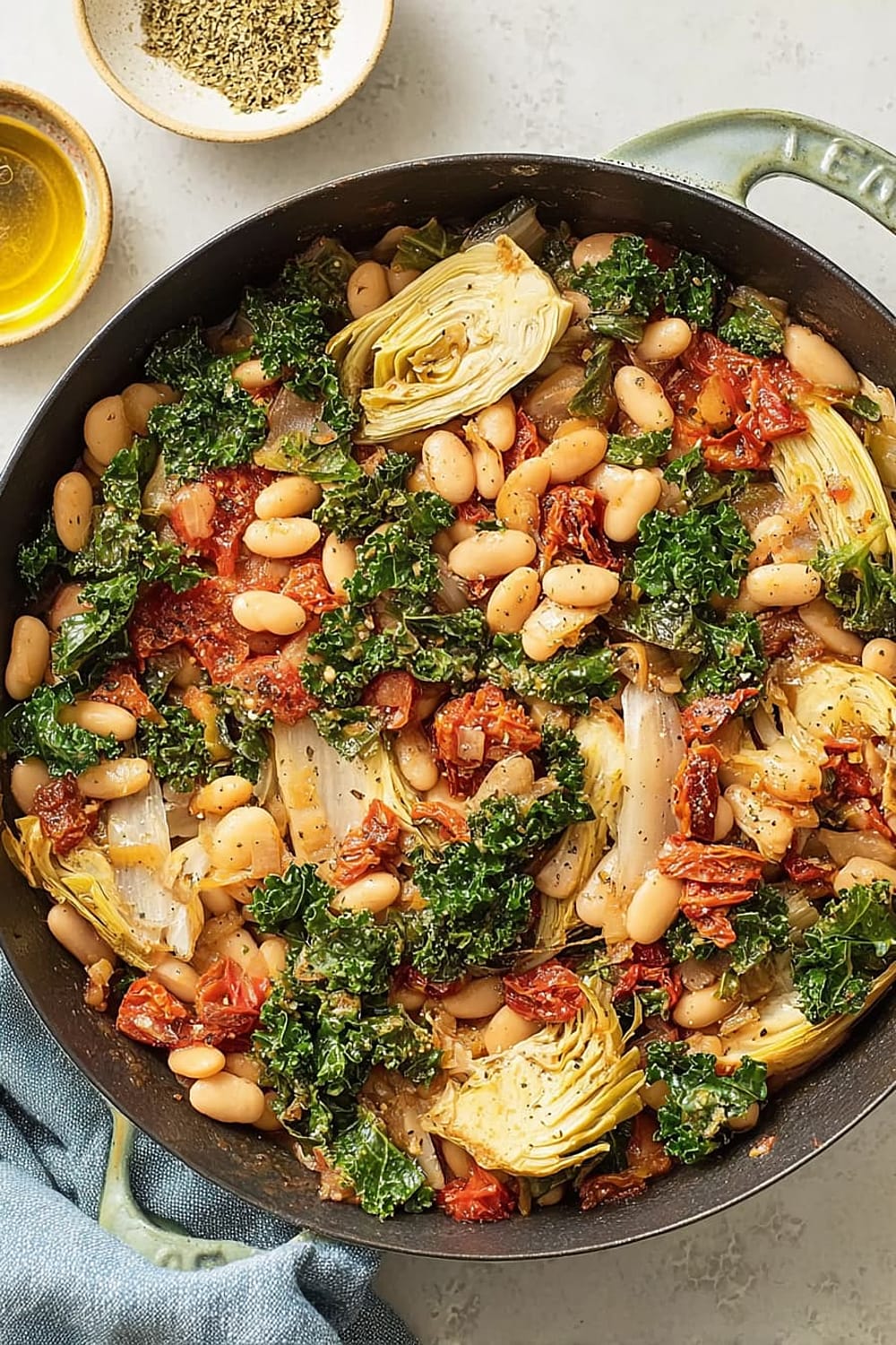 Tuscan White Bean Skillet