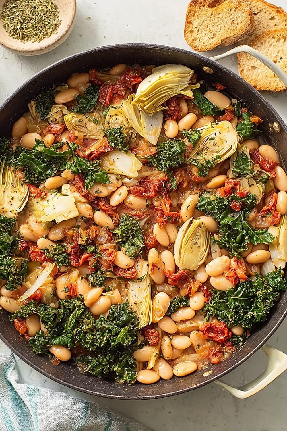 Tuscan White Bean Skillet