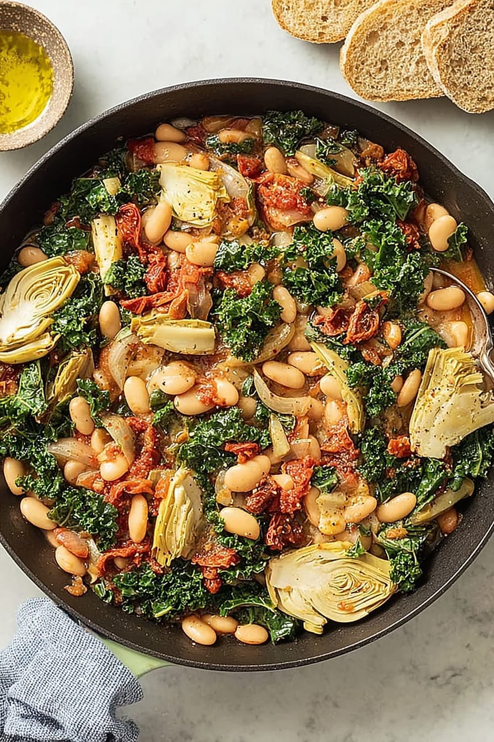 Tuscan White Bean Skillet