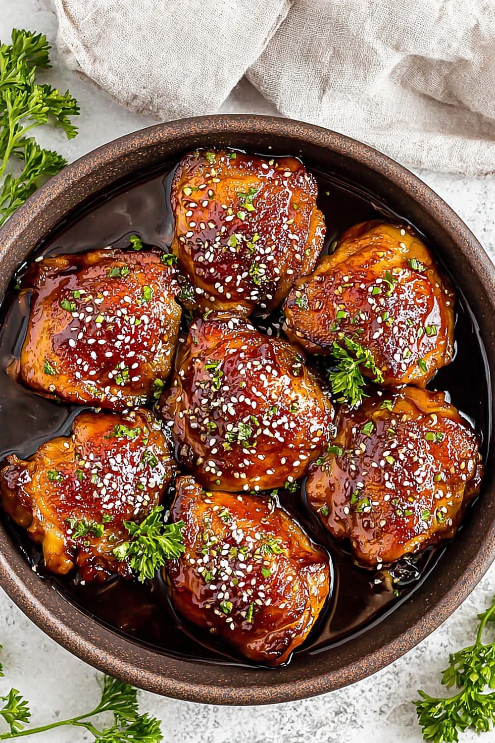 Soy Sauce Baked Chicken Thighs in the Oven
