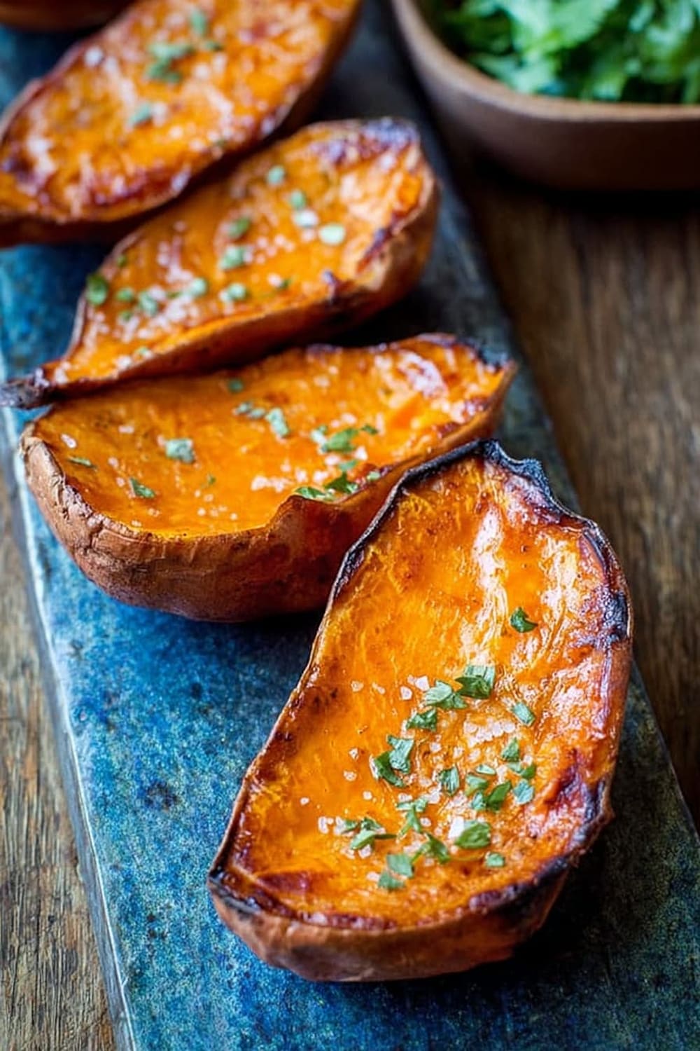 Oven Roasted Sweet Potato Halves