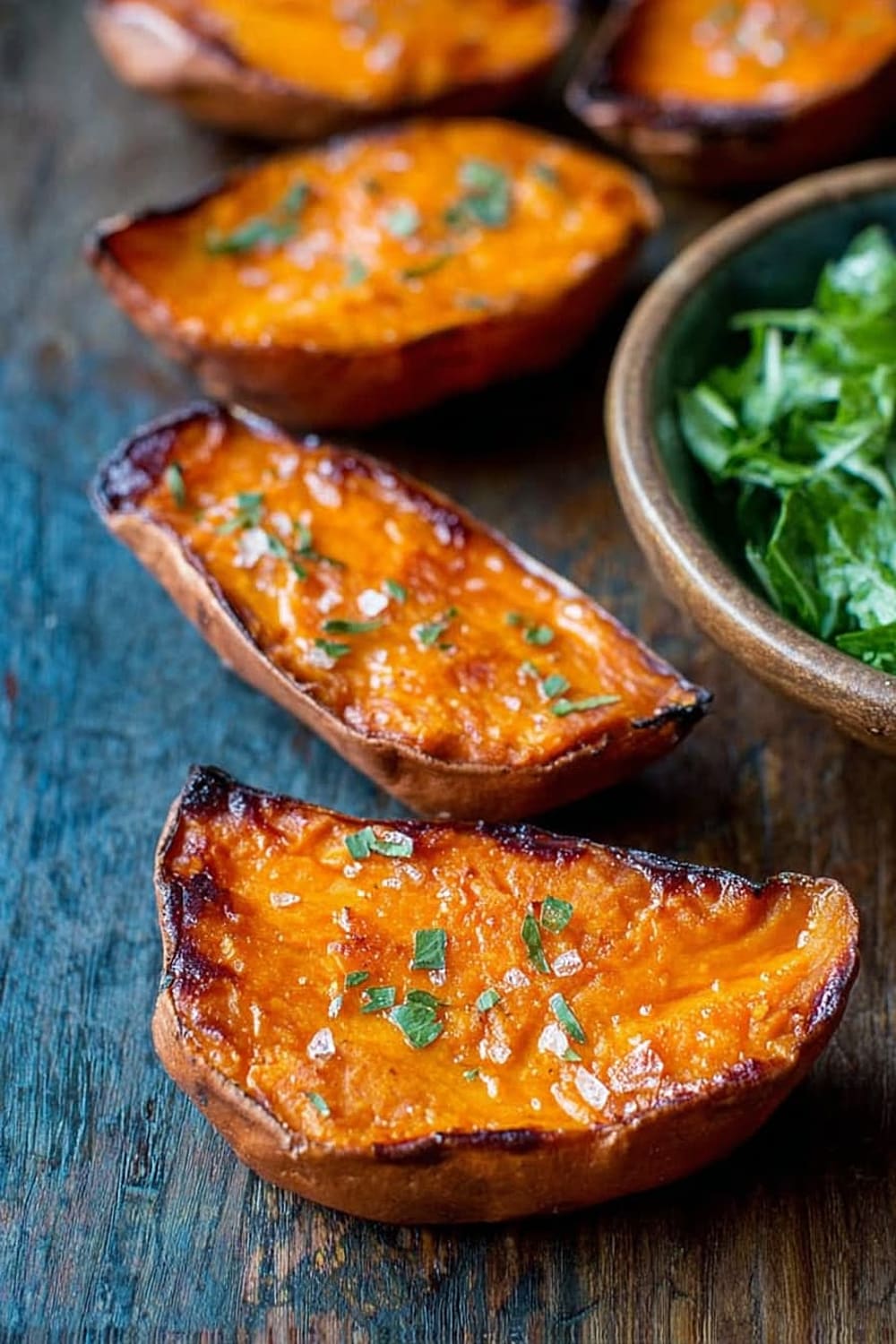 Oven Roasted Sweet Potato Halves