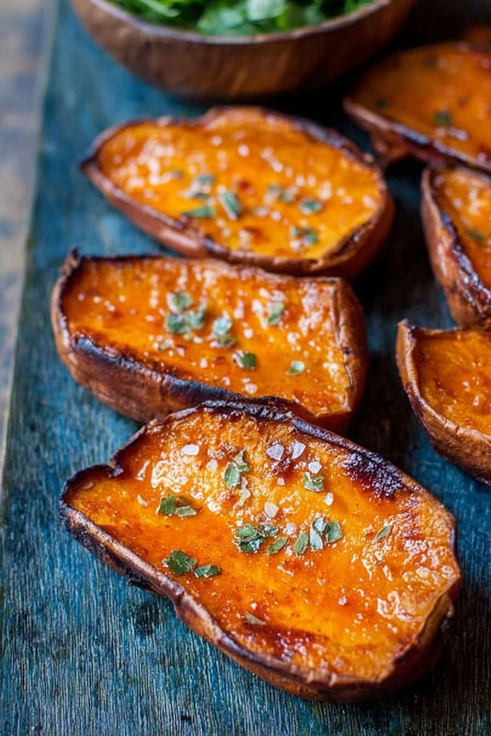Oven Roasted Sweet Potato Halves