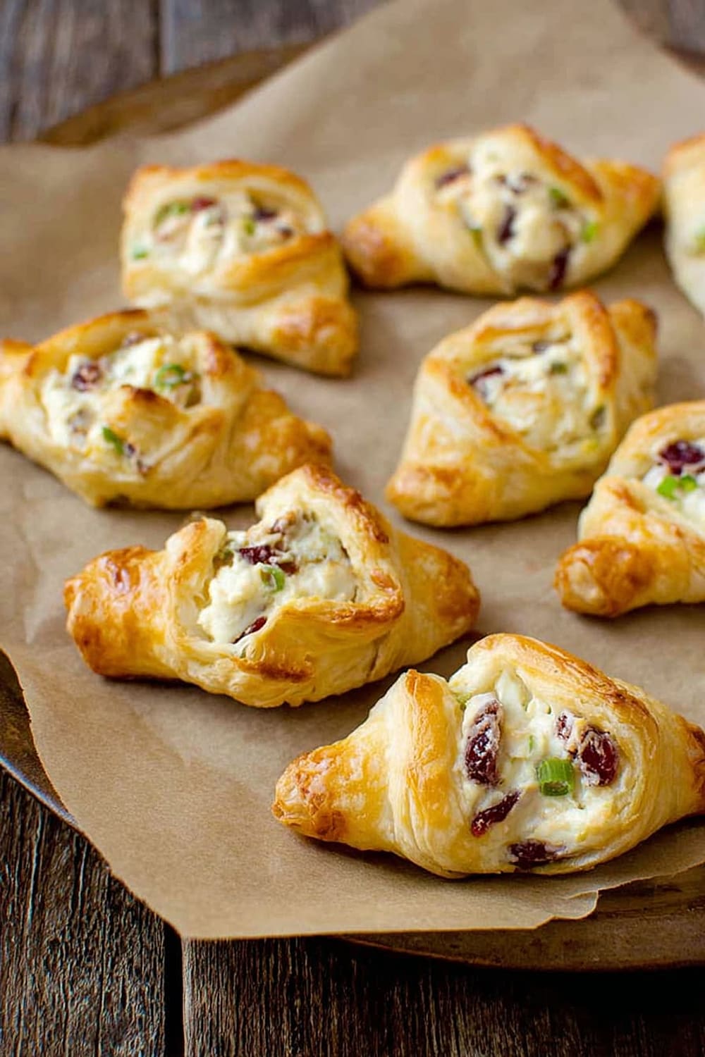 Cranberry and Whipped Feta Puffs