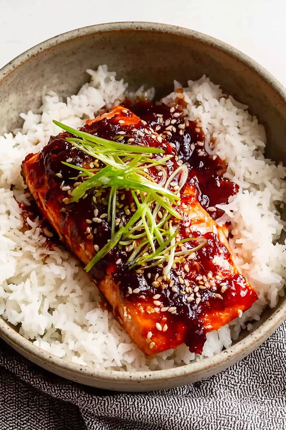 Gochujang Salmon with Pandan Rice