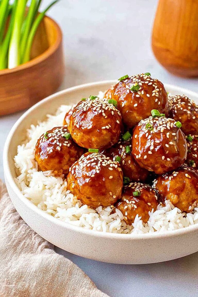 Baked Teriyaki Chicken Meatballs