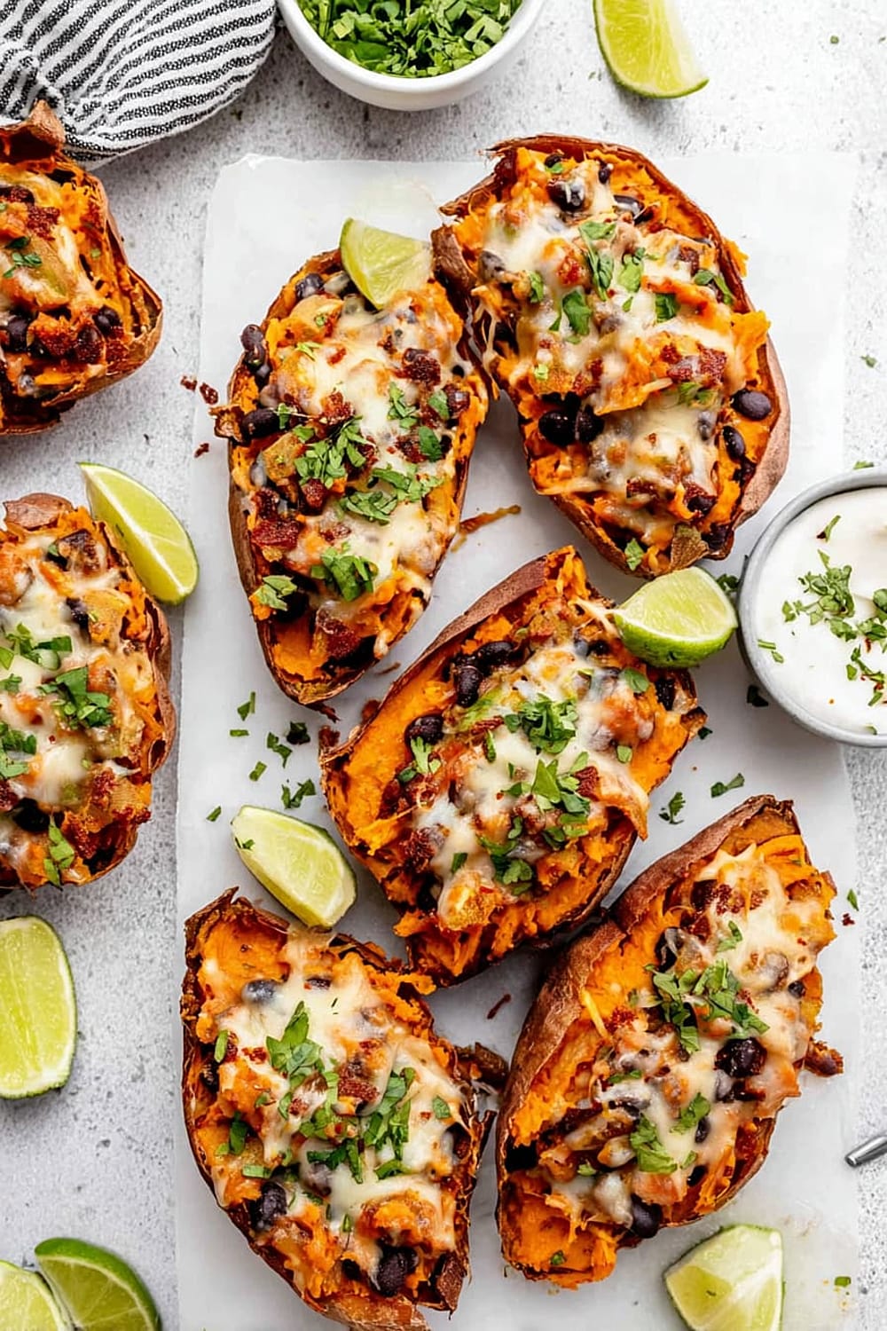 Loaded Sweet Potato Skins