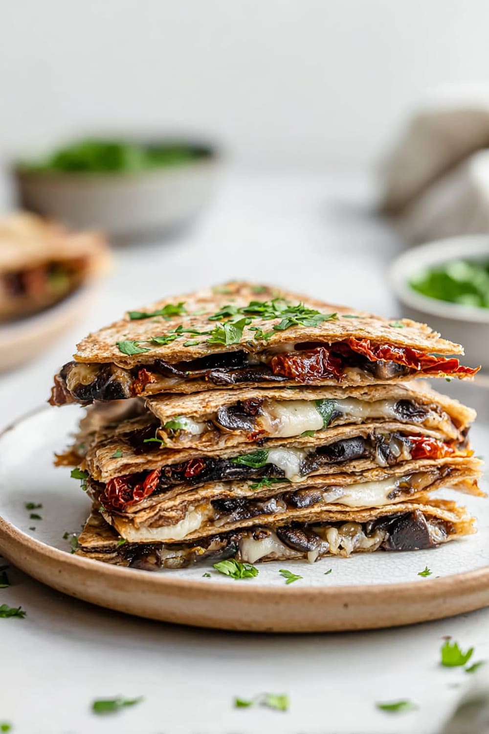 Mushroom Quesadilla