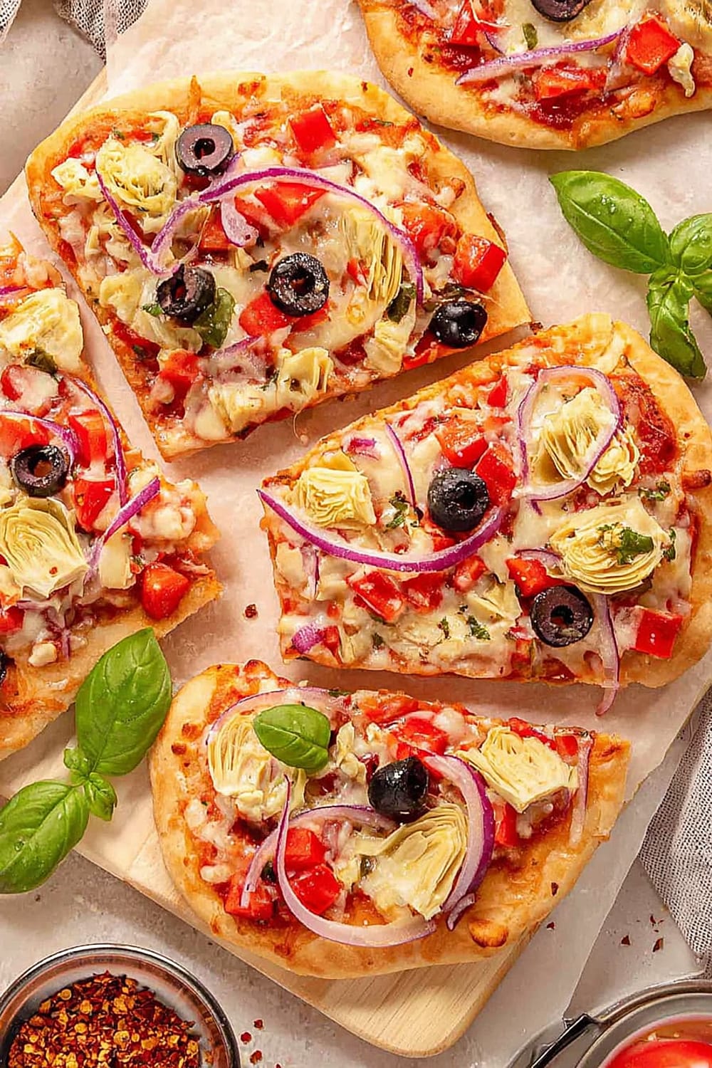 Greek Pita Pizzas