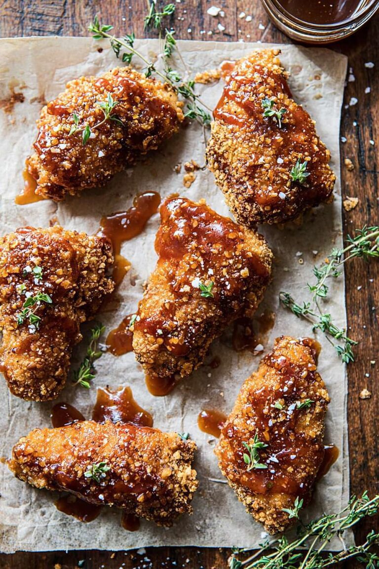 Oven Fried Southern Hot Honey Chicken