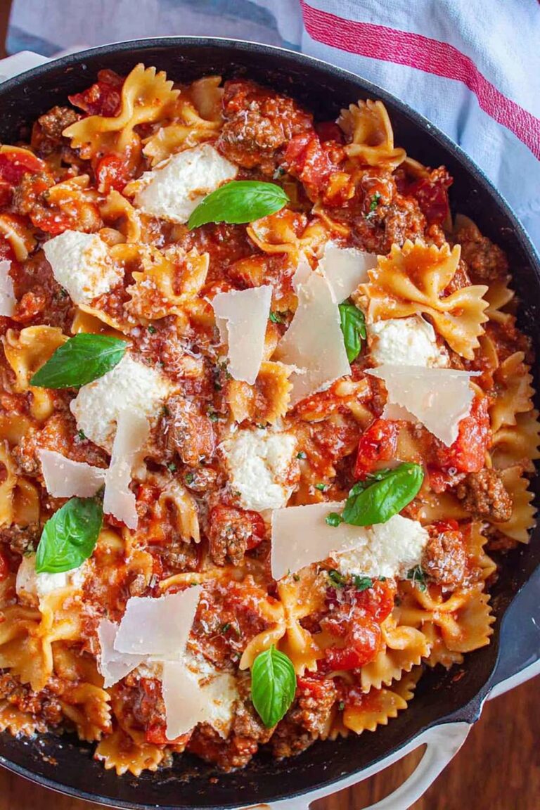 Easy Skillet Lasagna