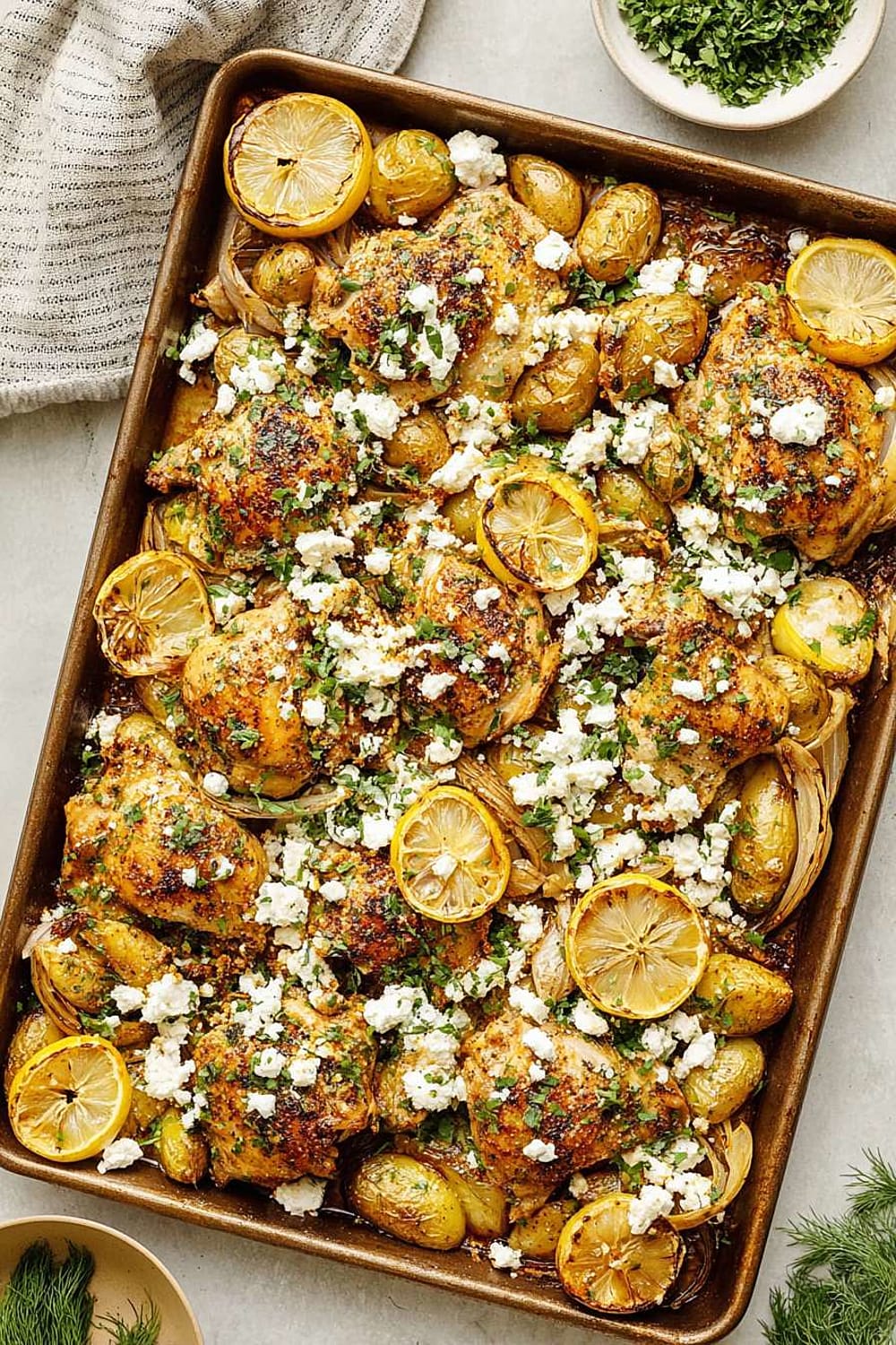 Sheet Pan Lemon Chicken and Potatoes