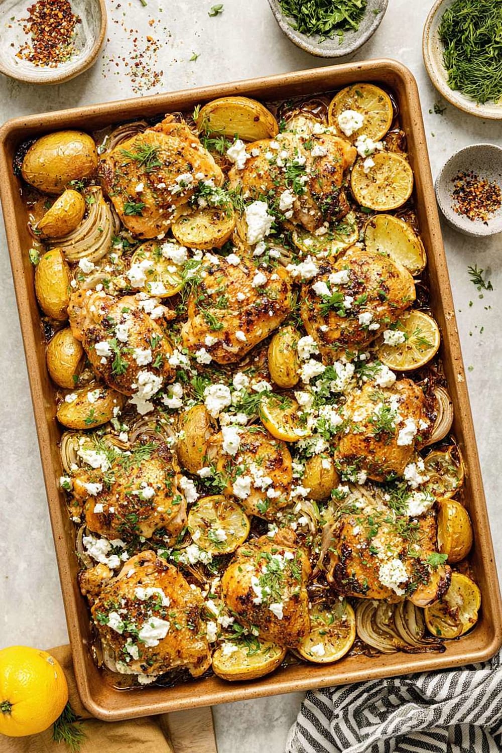 Sheet Pan Lemon Chicken and Potatoes