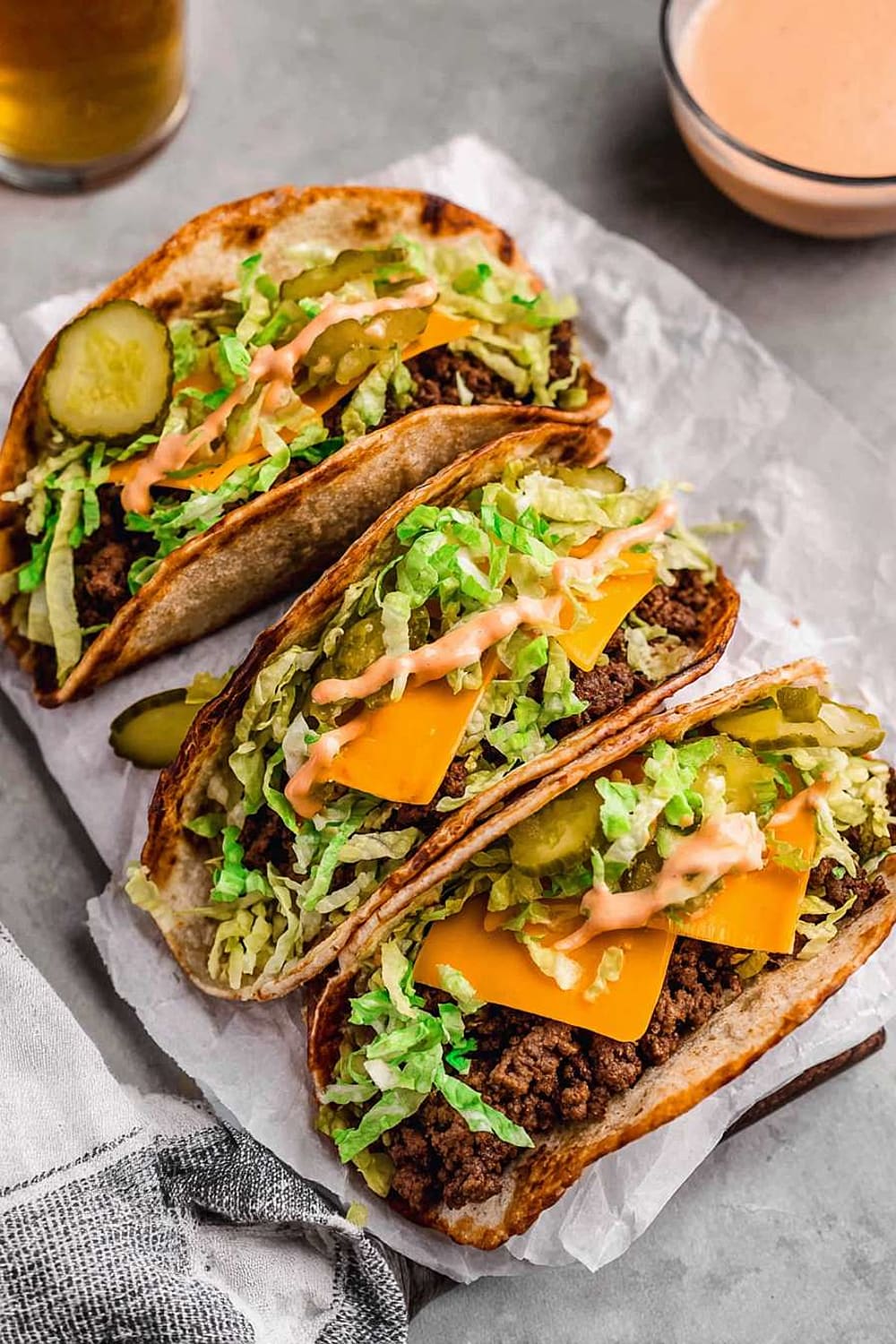 Big Mac Tacos (Smash Burger Tacos)