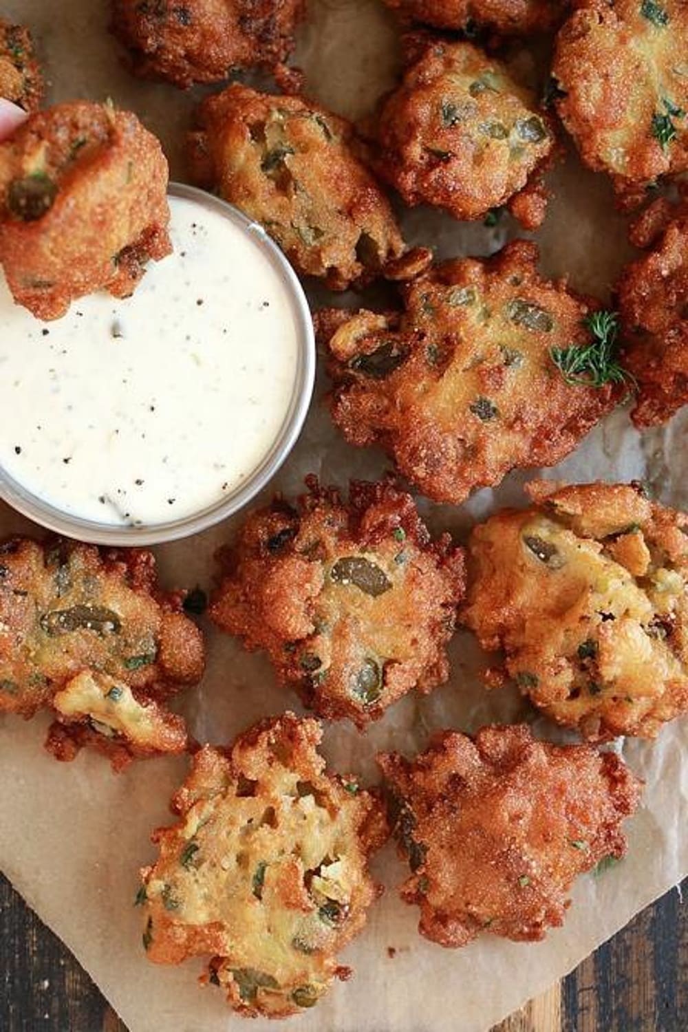 Fried Pickle Fritters