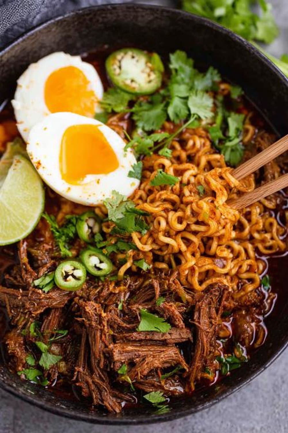 Homemade Birria Ramen