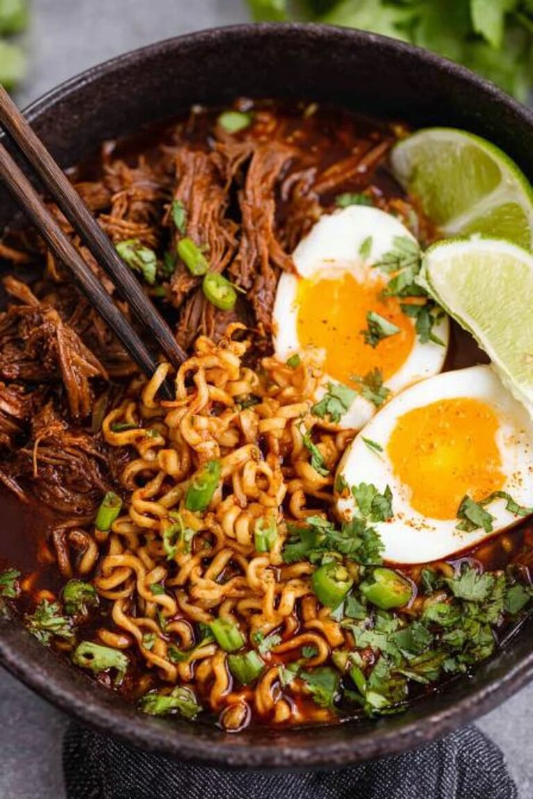 Homemade Birria Ramen