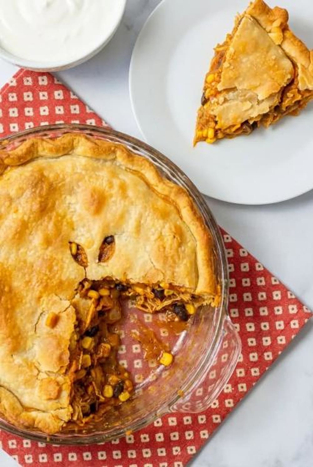 Chicken Enchilada Pot Pie