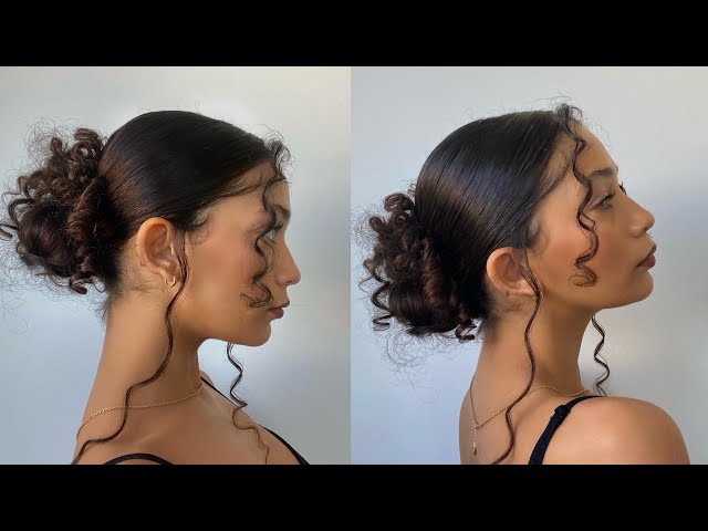 The Low Bun With Curly Ends Out