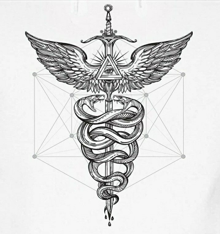 Hermes’ caduceus vibe without the medical mix-up
