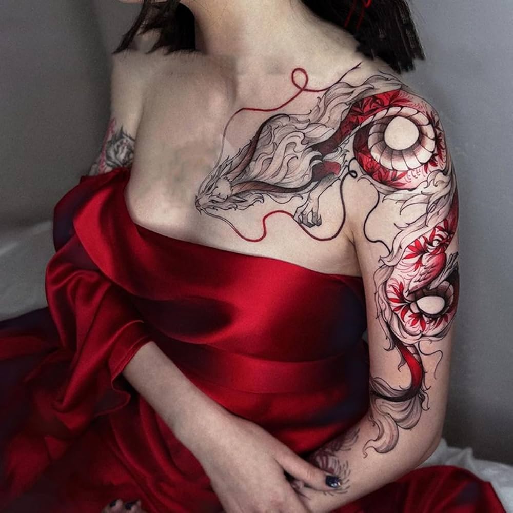 Dragon sleeve that wraps like a living creature
