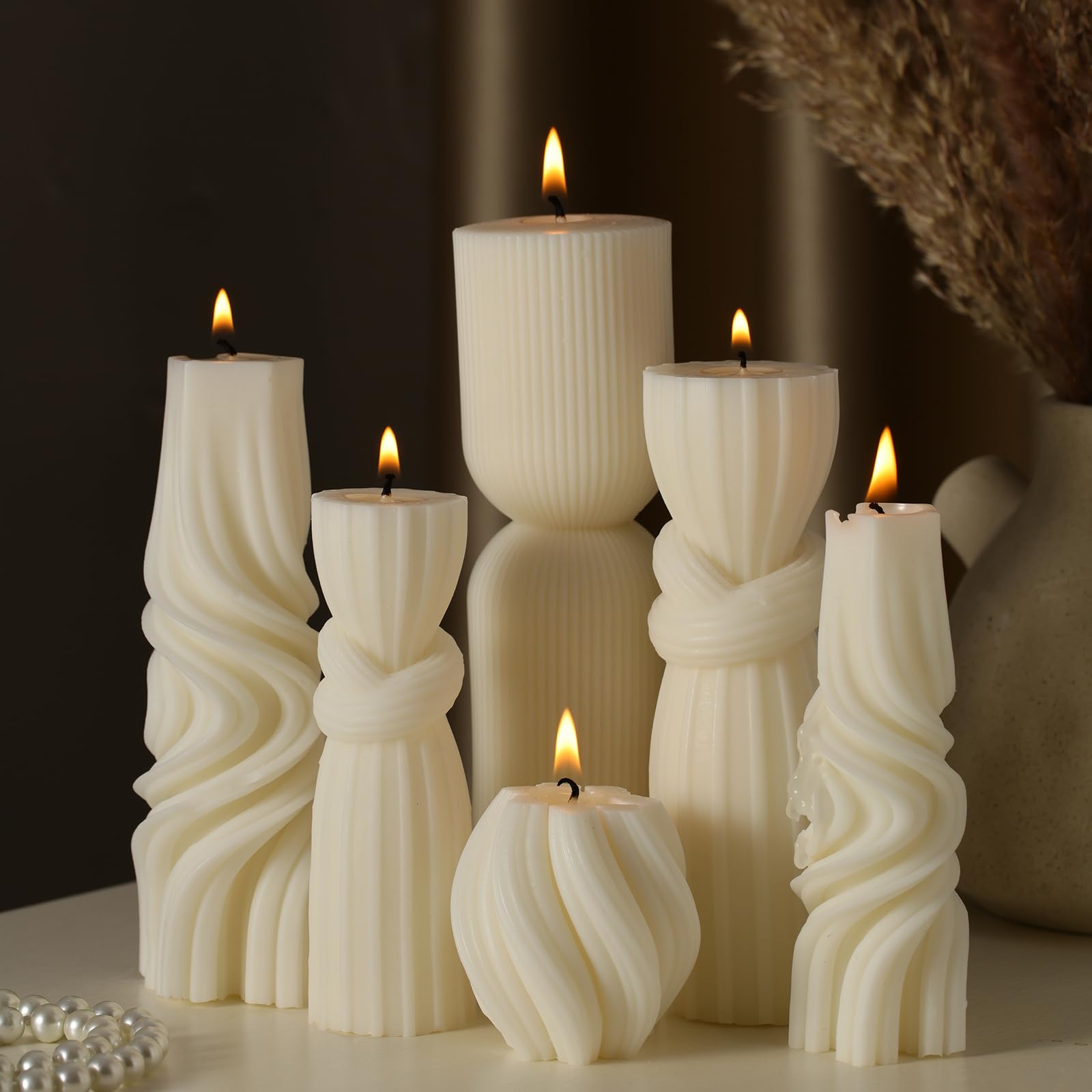 A candle that adds scent and style