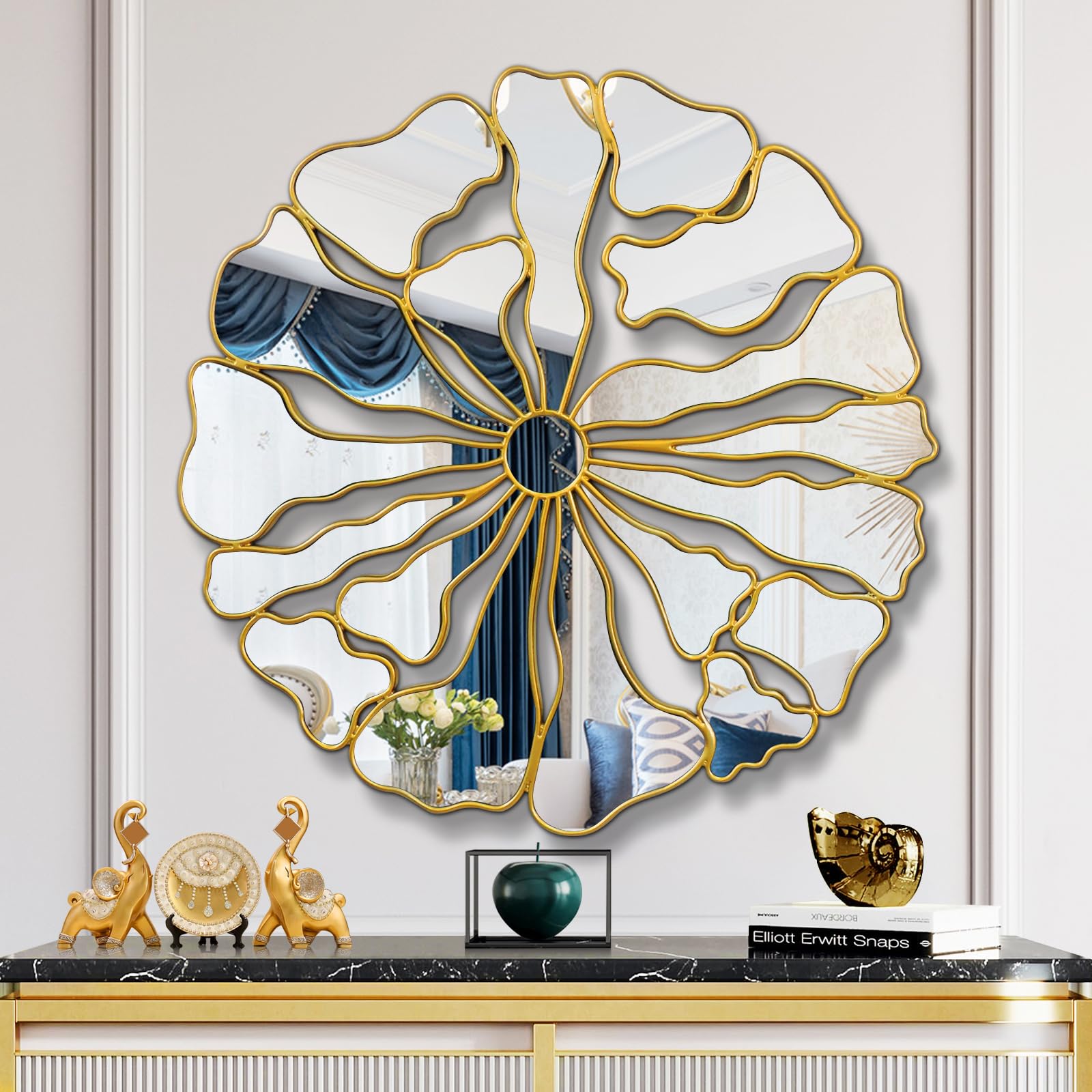 A real mirror that doubles the light