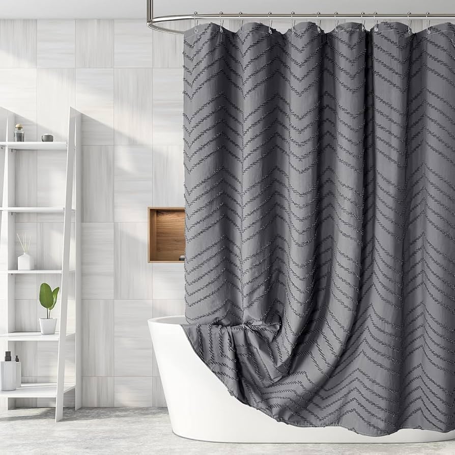 A new shower curtain that upgrades the whole bathroom