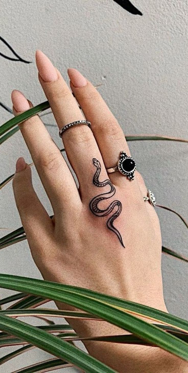 A minimalist snake on the finger that hits hard
