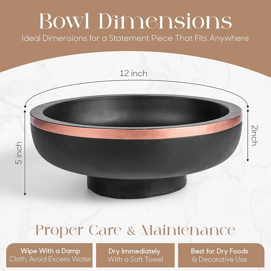 A statement bowl that makes a table look finished