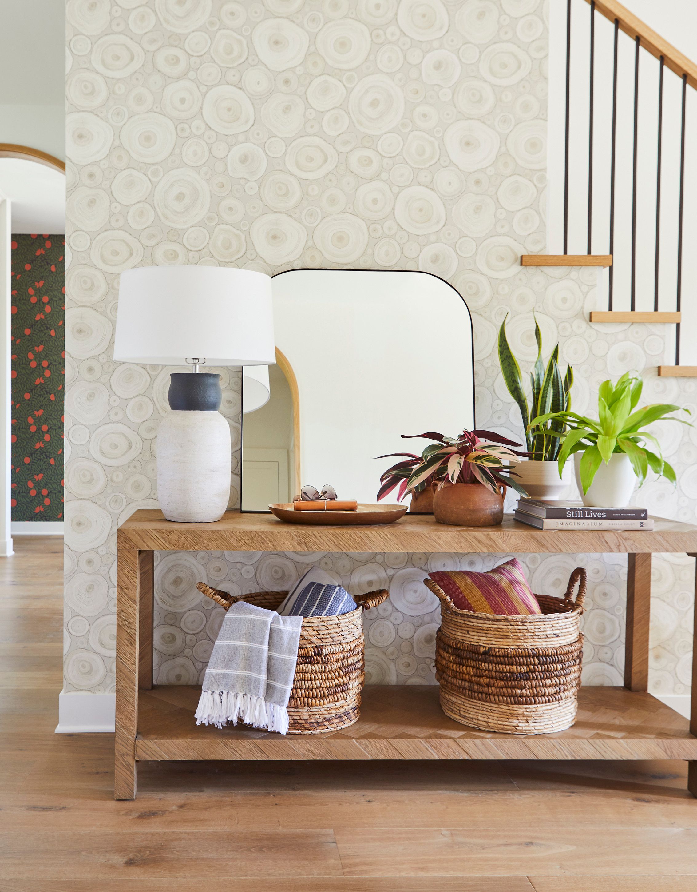 A console table that gives the room structure