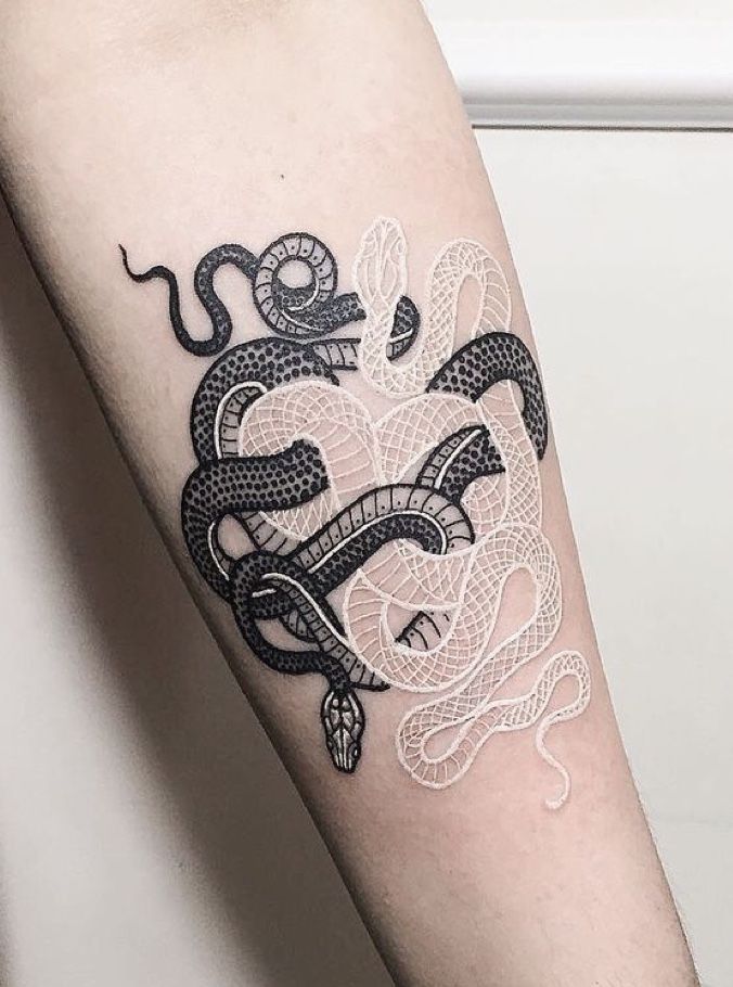 A twin-snake design that looks like balance and power