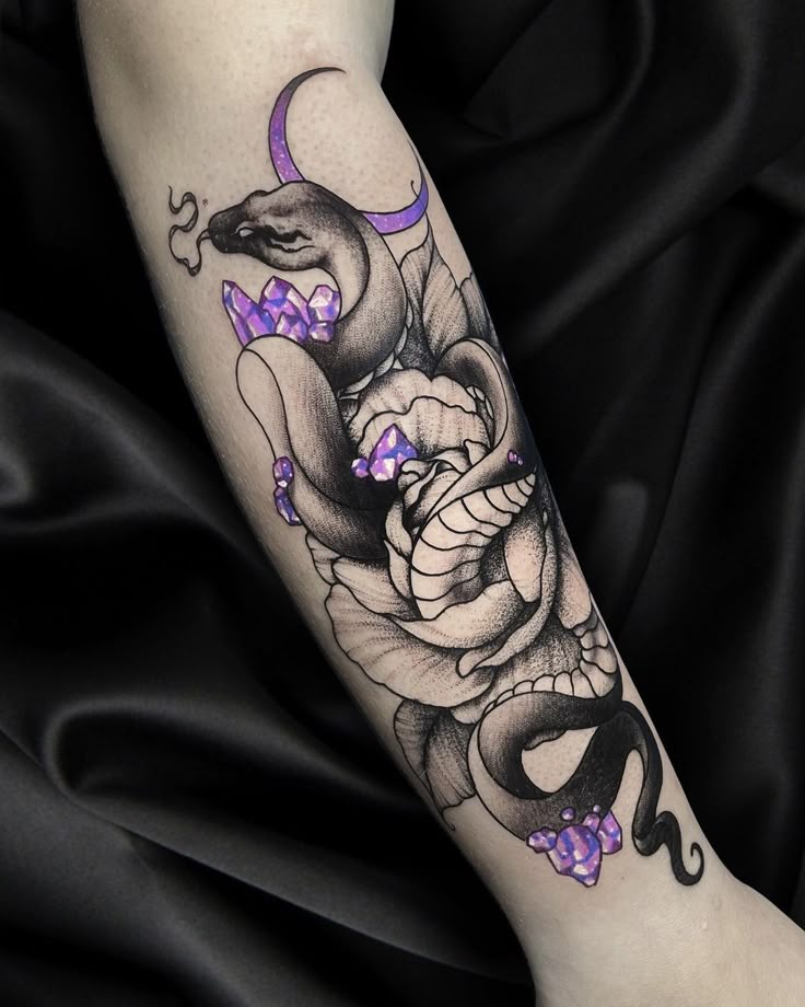 A snake with a crystal that feels like modern magic