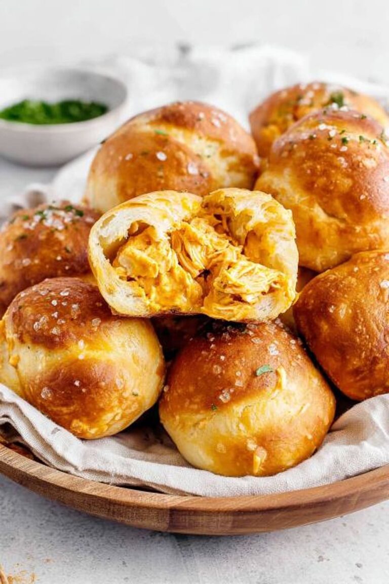 Buffalo Chicken Pretzel Bites
