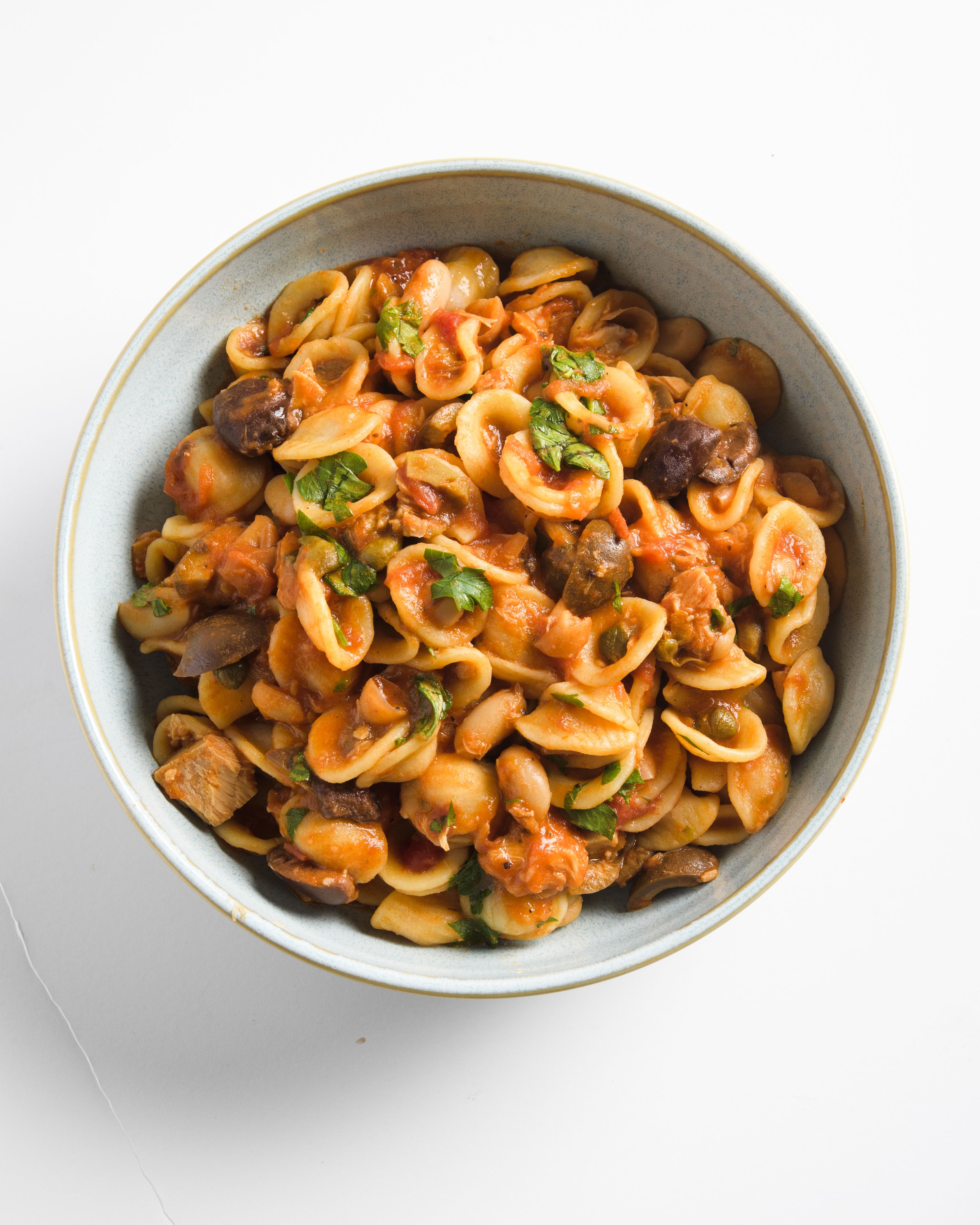 Orecchiette with Tuna and White Beans