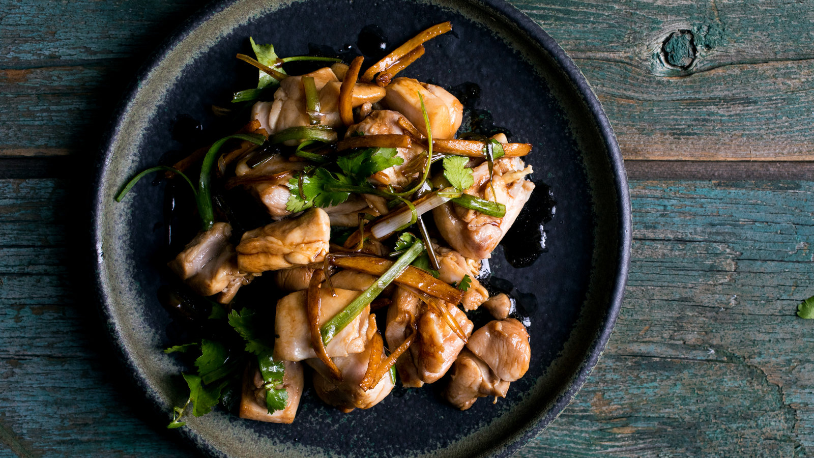Soy Ginger Scallion Chicken Thighs
