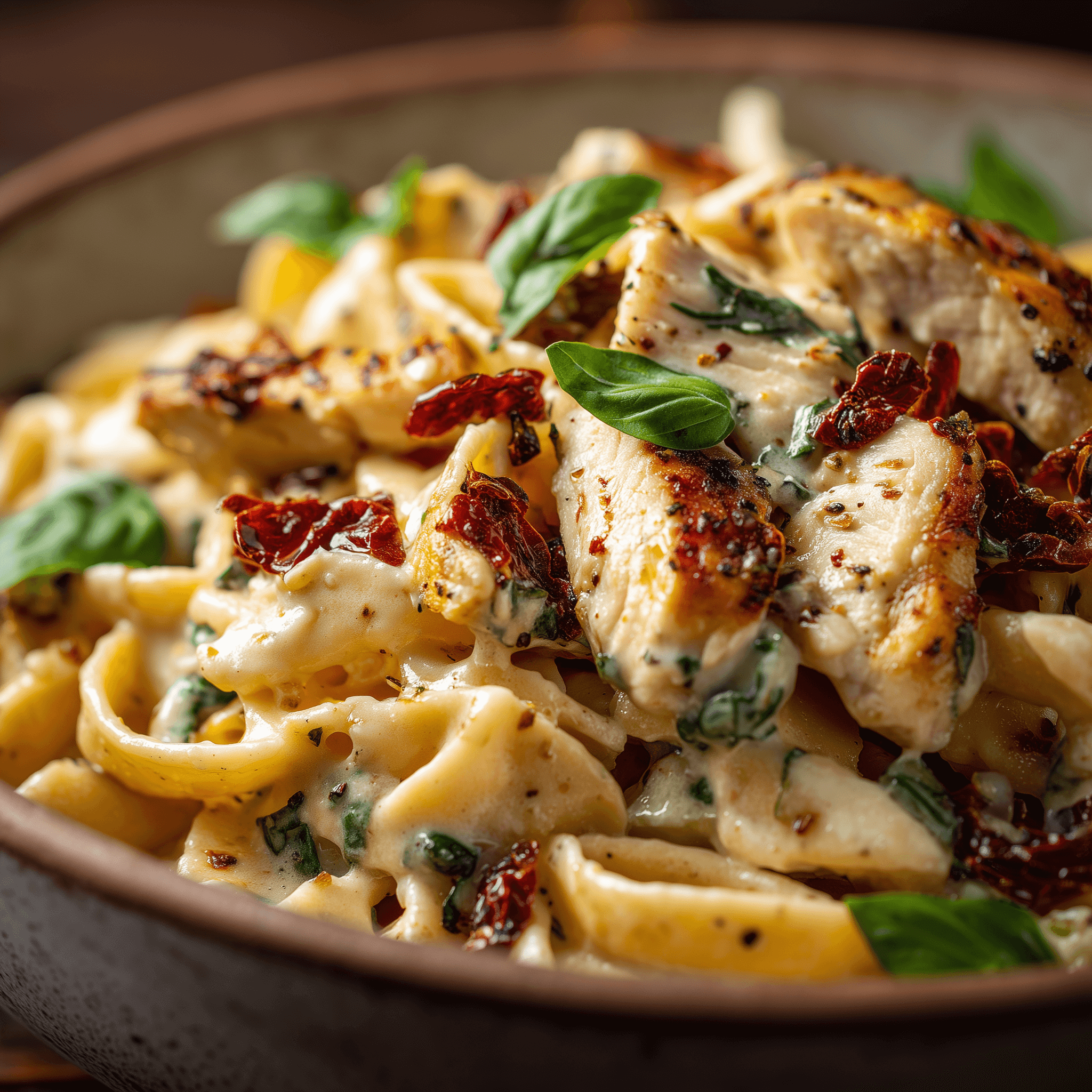 Black Garlic Chicken Spaghetti