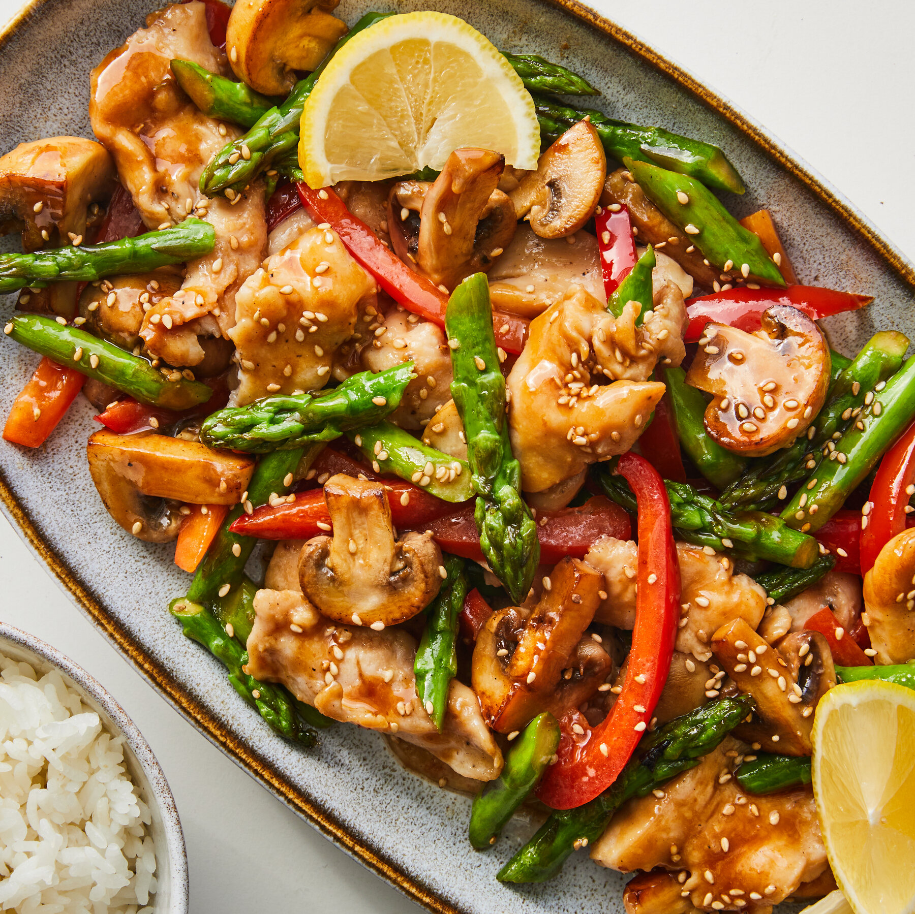 Soy Ginger Chicken Asparagus Stir-Fry