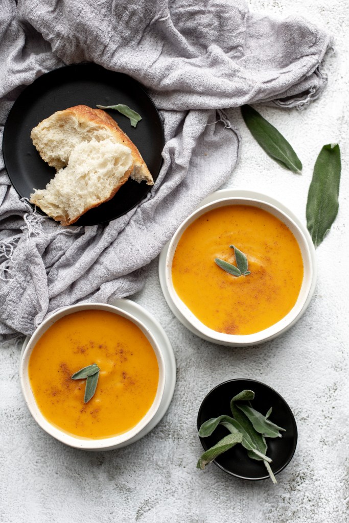 Butternut Squash Soup with Shallots