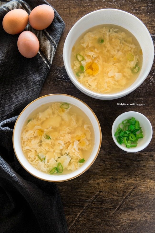 Egg Drop Soup with Scallions