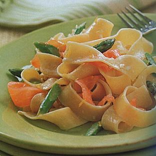 Asparagus Smoked Salmon Pappardelle