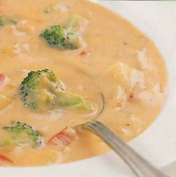 Broccoli Cheddar with Bell Peppers