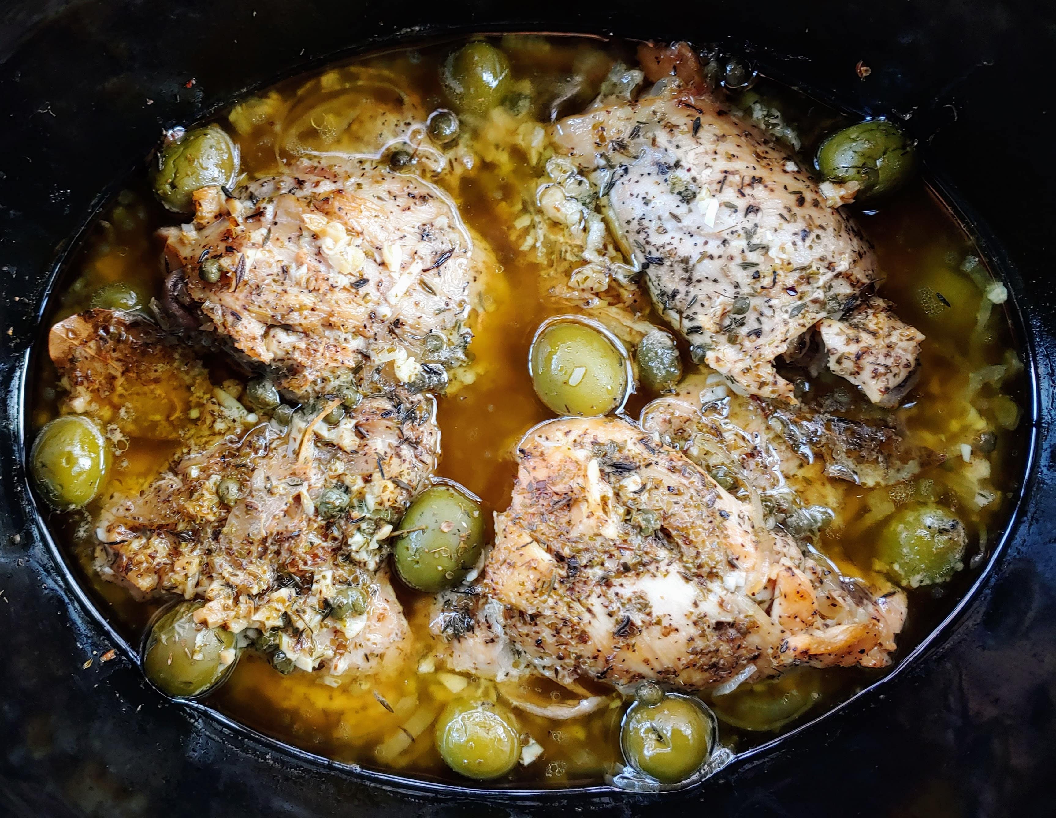 Portuguese Chicken With Olives